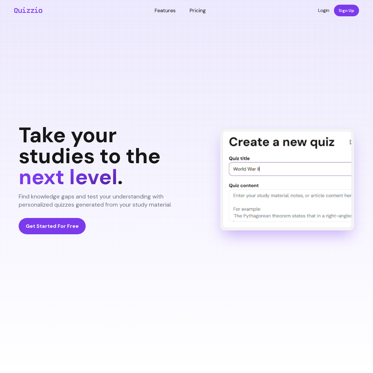 Quizzio: AI Quiz Generator